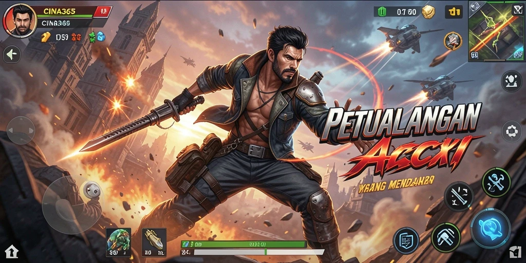 Gambaran utama gameplay CINA365 dengan aksi mendebarkan.