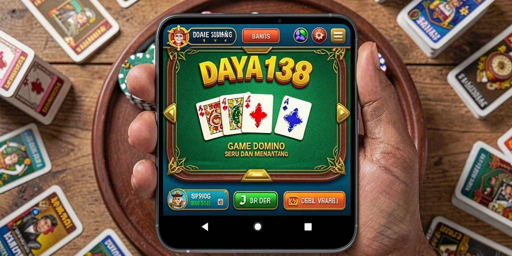 Tampilan gameplay seru dari permainan Domino DAYA138.