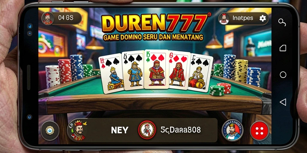 Tampilan gameplay menarik DUREN777 dengan domino yang menawan.