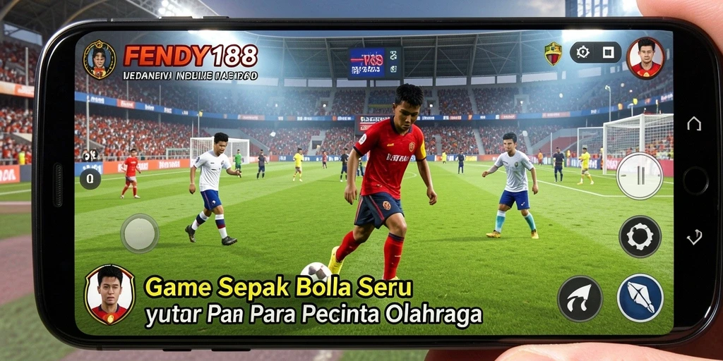 Tampilan gameplay FENDY188 yang mendebarkan dan penuh aksi sepak bola.
