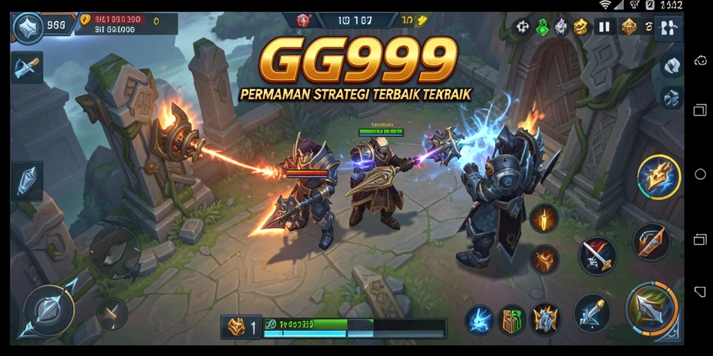 Tampilan gameplay seru dan strategis dalam GG999.