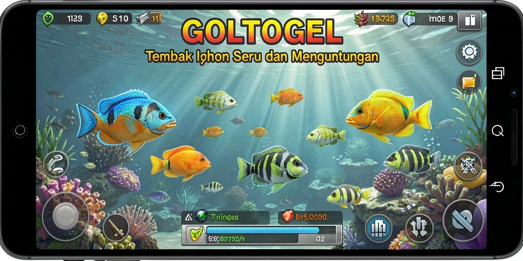 Tampilan seru gameplay Tembak Ikan di GOLTOGEL.