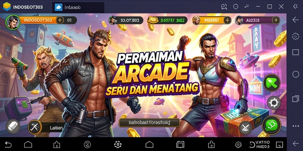 Tampilan gameplay yang memukau dari INDOSLOT303 dalam aksi arcade.