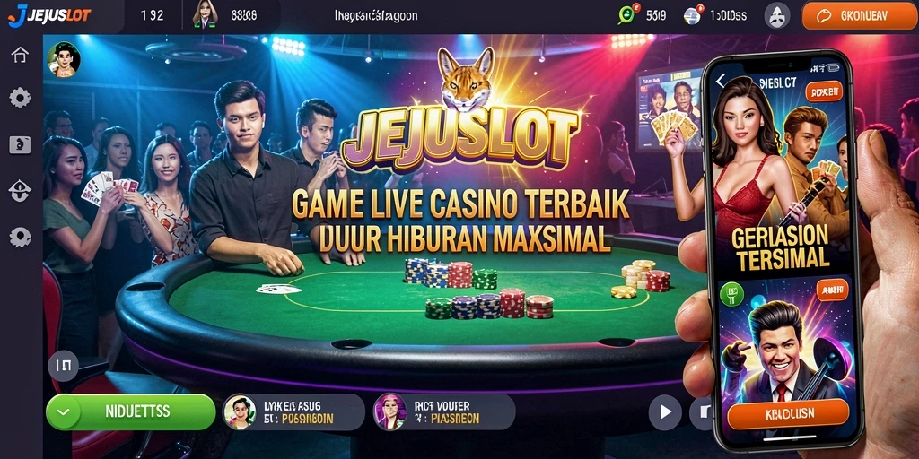 Tampilan gameplay seru di JEJUSLOT Live Casino.