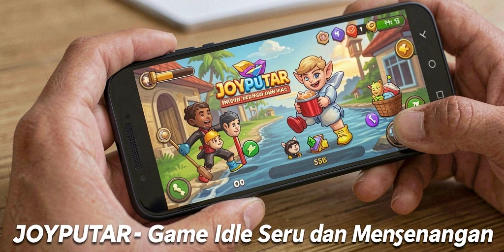 Tampilan gameplay JOYPUTAR yang menarik dan penuh warna.