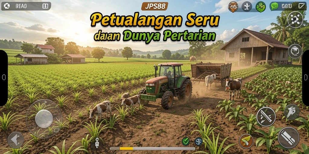 Tampilan menakjubkan dalam gameplay pertanian JPS88.