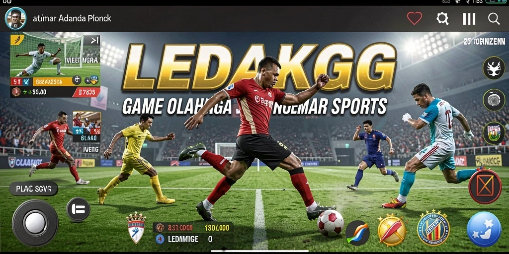 Gameplay seru LEDAKGG dengan aksi penuh di lapangan.
