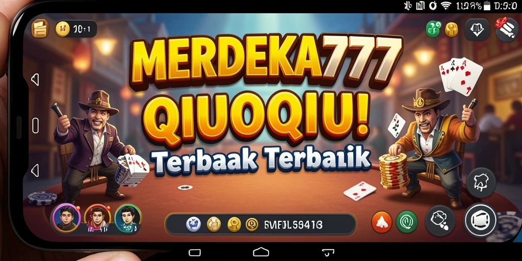 Tampilan gameplay MERDEKA777 dengan suasana QiuQiu yang menegangkan.