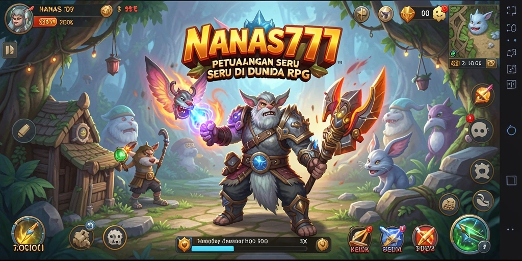Tangkapan layar dari gameplay NANAS777 yang menampilkan aksi dan petualangan RPG.