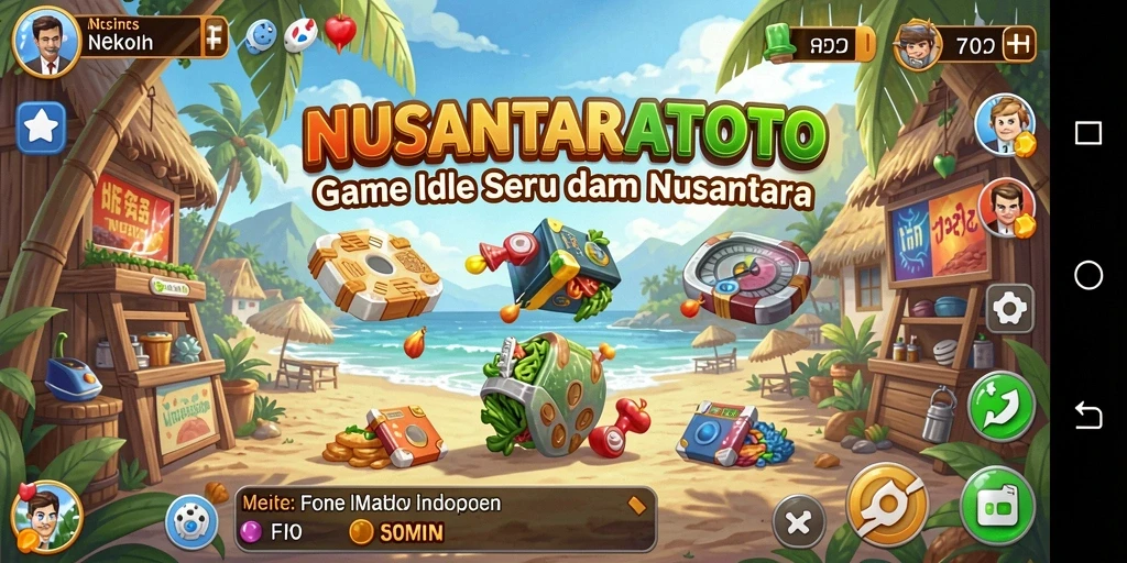 Tampilan gameplay yang menarik dan menenangkan dari NUSANTARATOTO.