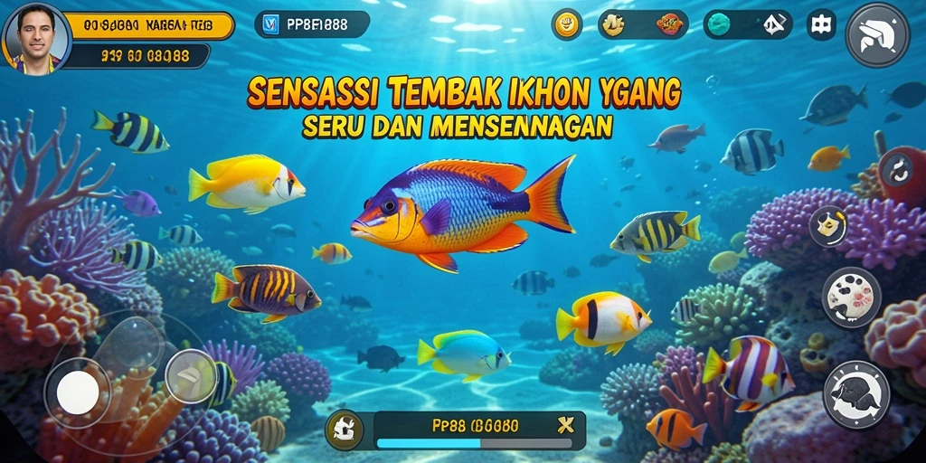 Screenshot gameplay PP88 menampilkan aksi menangkap ikan yang seru.