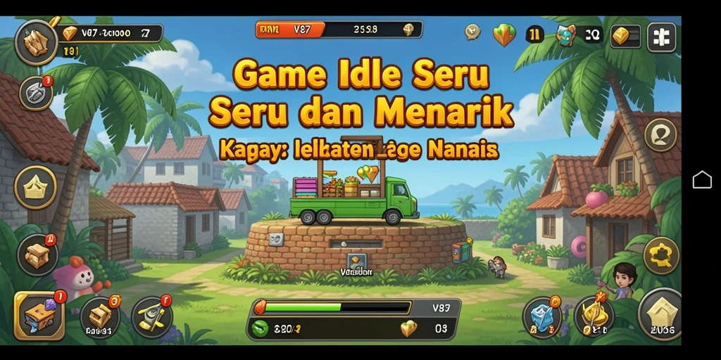 Screenshot gameplay V87 menampilkan aksi Idle yang seru dan menarik.