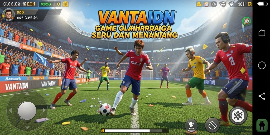 Gameplay seru VANTAIDN dengan momen olahraga menarik.