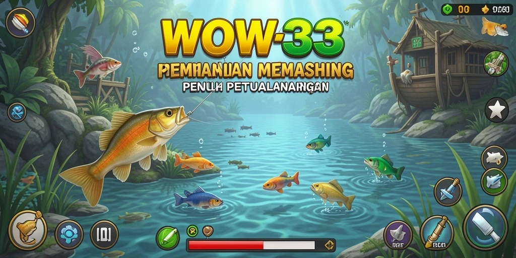 Tampilan menarik dari gameplay Fishing di WOW33 dengan pemandangan indah.